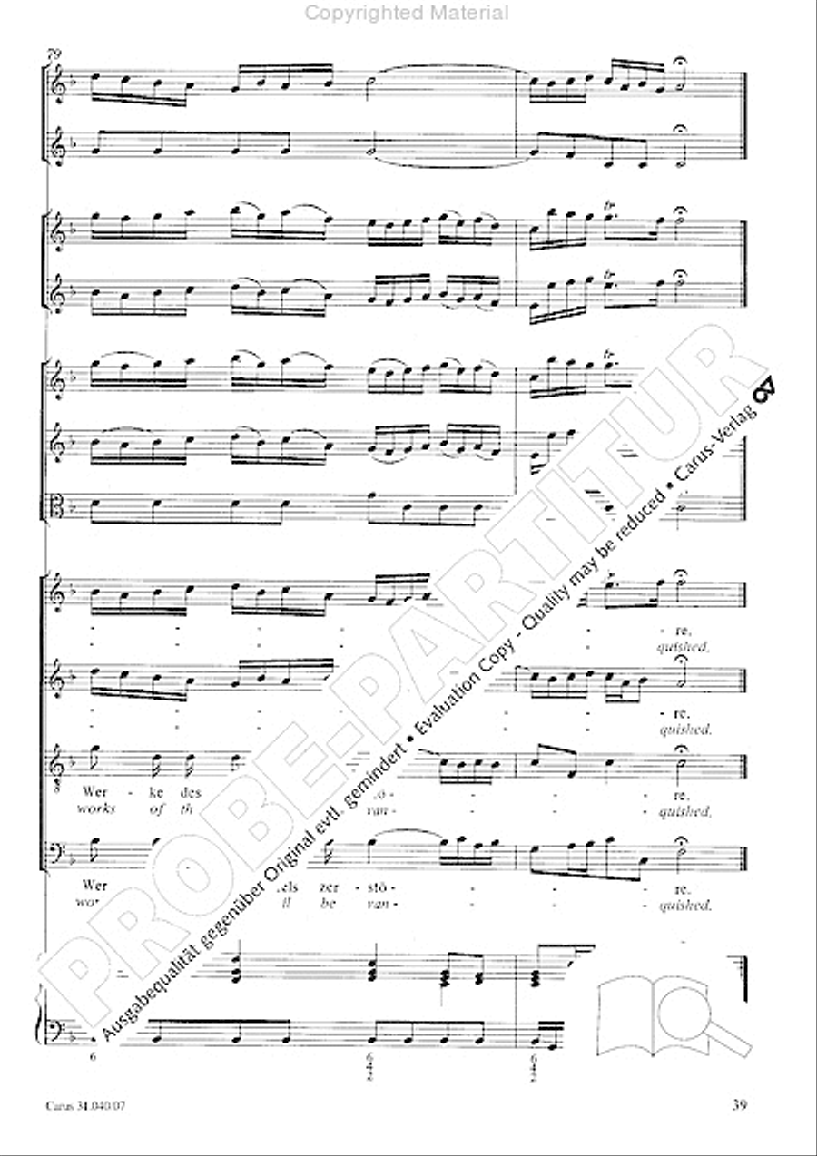 Christ was manifested for this purpose (Dazu ist erschienen der Sohn Gottes) ATB scores gallery preview page 41