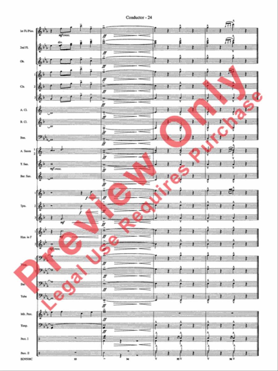 Procession of the Sardar (from Caucasian Sketches) Concert Band scores gallery preview page 27