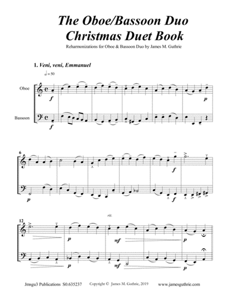 The Oboe & Bassoon Christmas Duet Book image number null