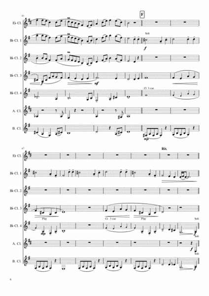 Loch Lomond - Scottish Folk Melody for Clarinet Choir or Quintet image number null