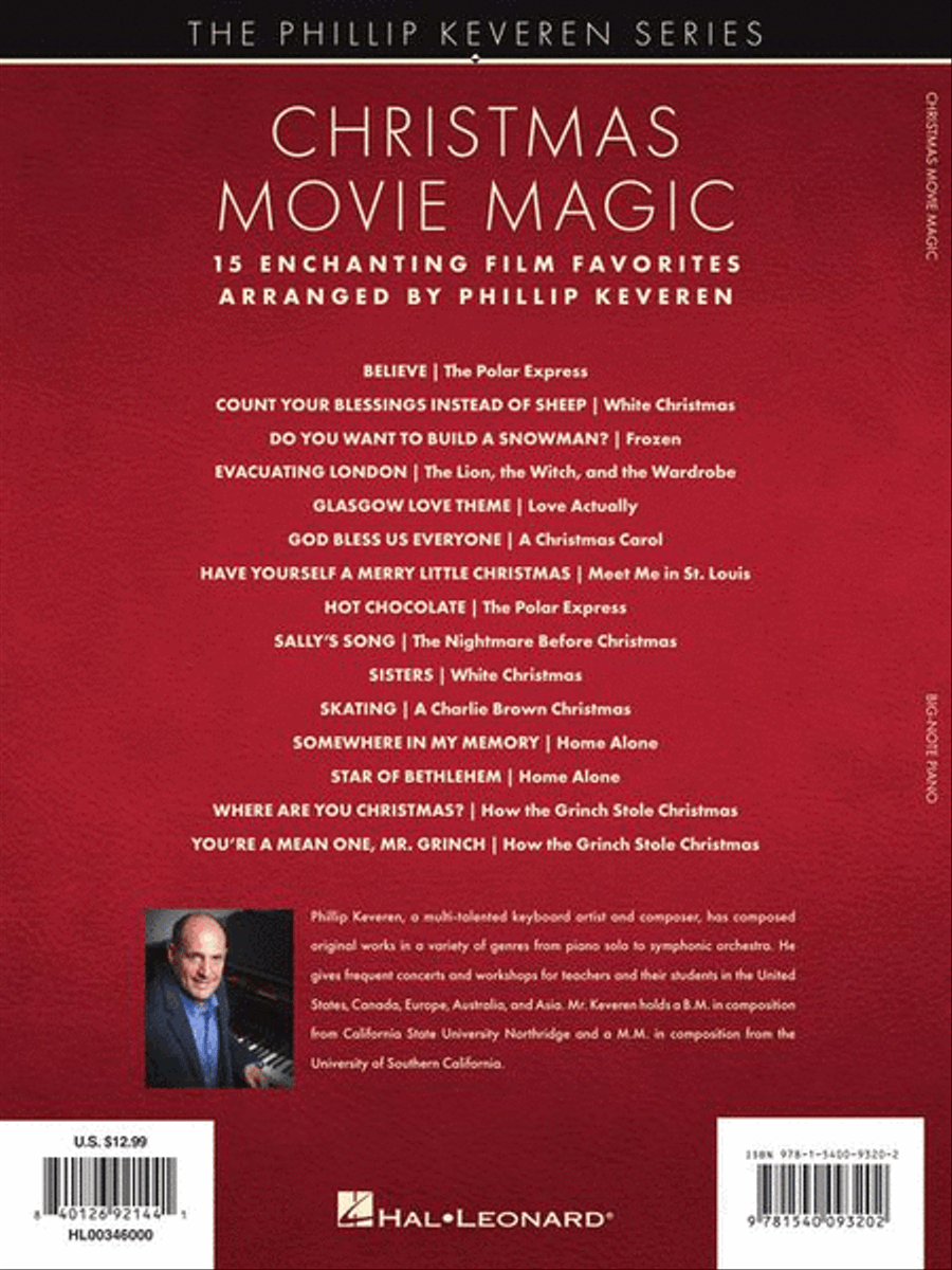 Christmas Movie Magic – 15 Enchanting Film Favorites Easy Piano scores gallery preview page 7