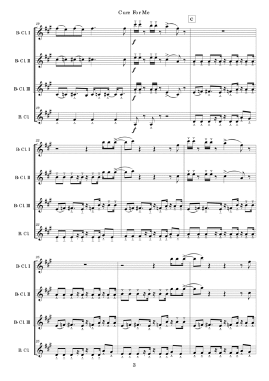 Cure For Me Woodwind Ensemble scores gallery preview page 4