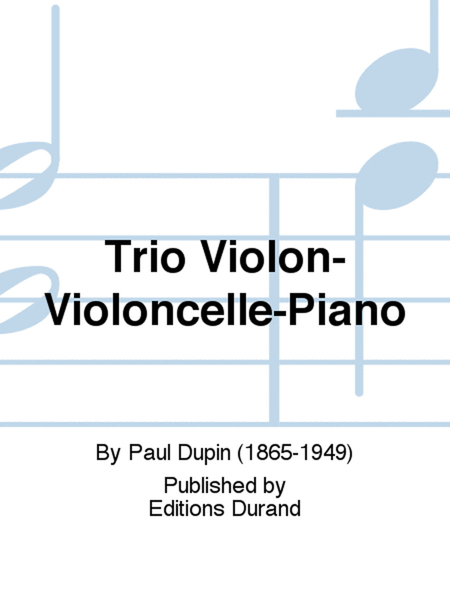 Trio Violon-Violoncelle-Piano