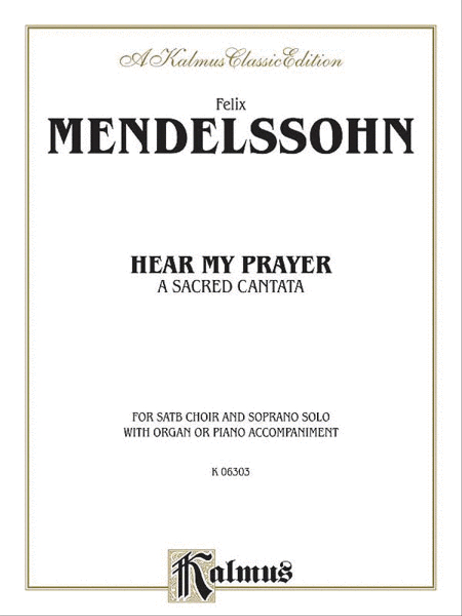Hear My Prayer 4-Part scores gallery preview page 1