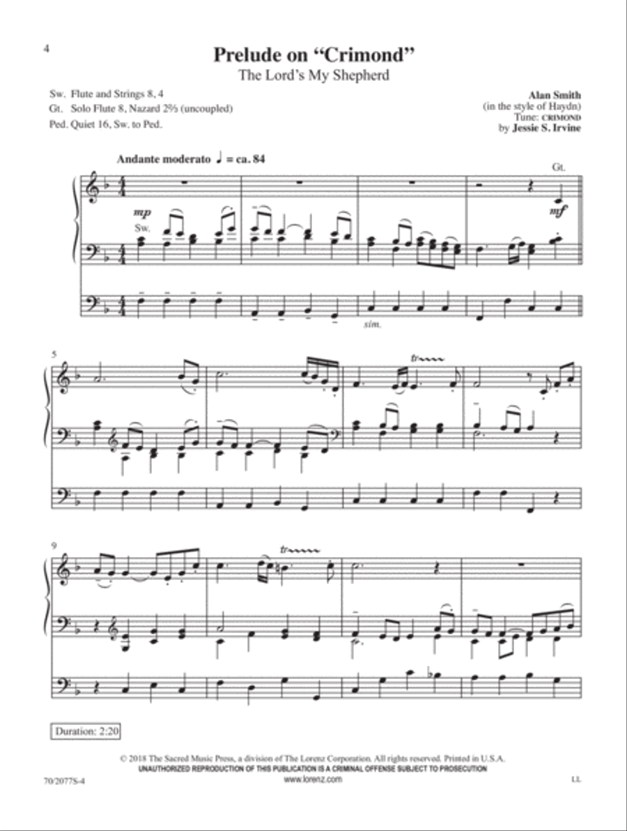 Love Divine Organ Solo scores gallery preview page 3