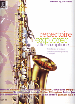 Book cover for Repertoire Explorer - Alto Saxophone