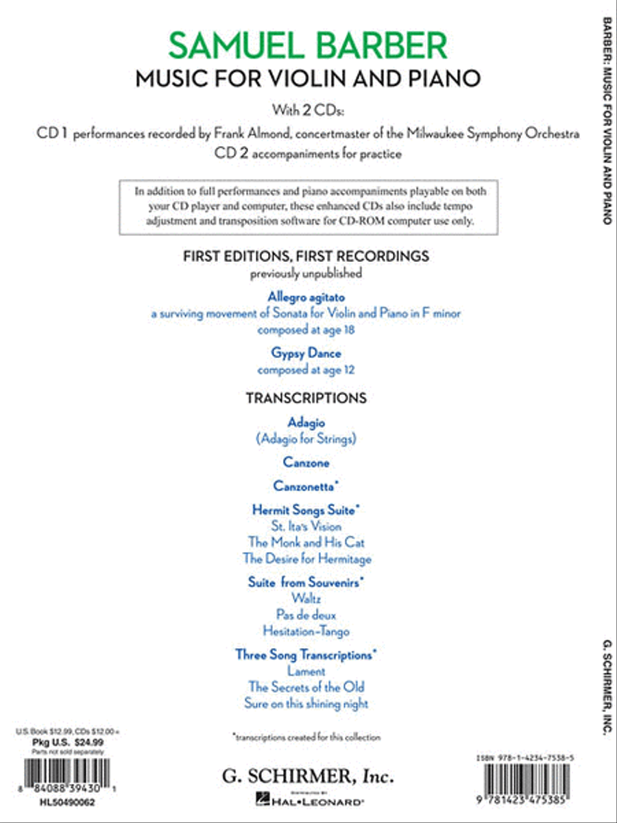 Music for Violin and Piano Violin Solo scores gallery preview page 2