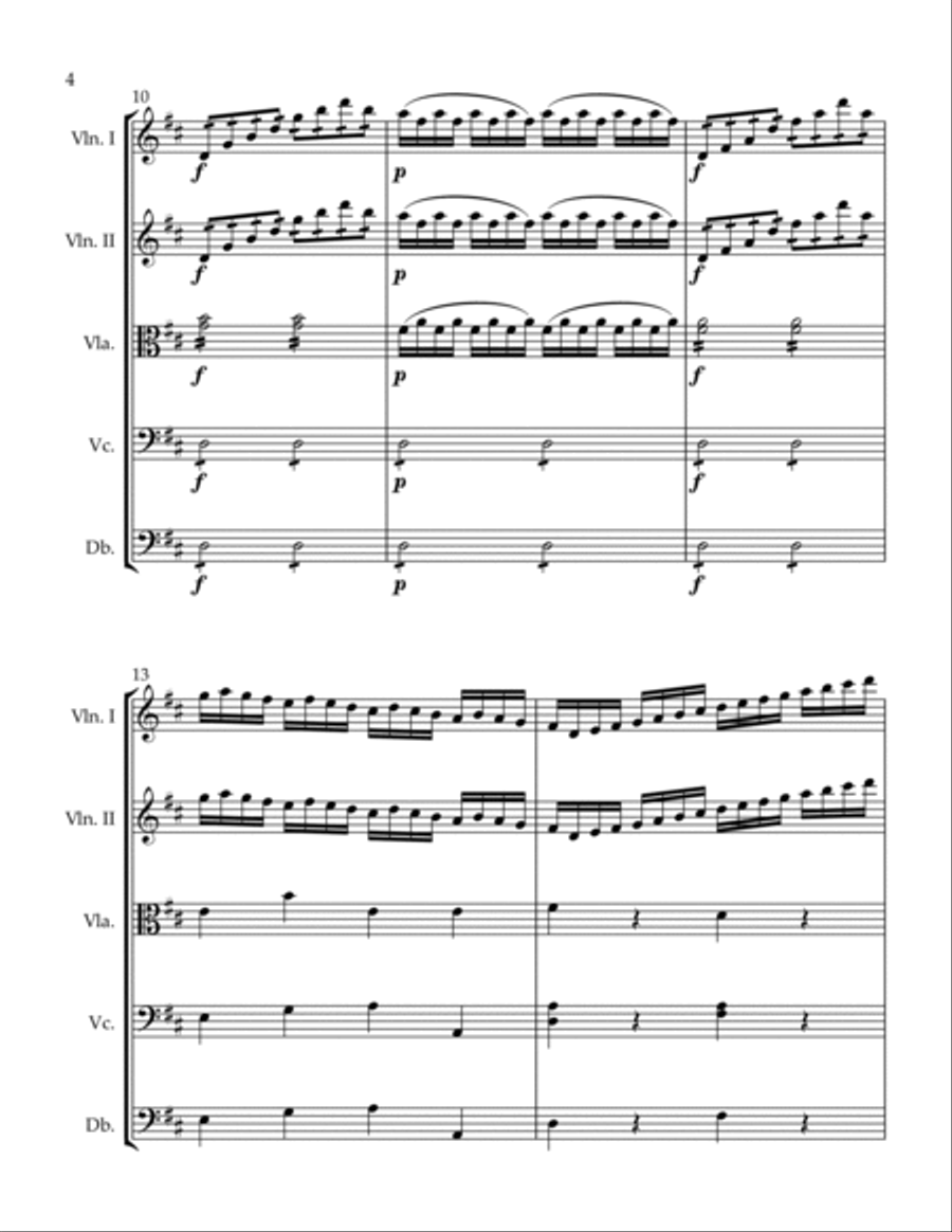 Military Divertimento II. Presto String Orchestra scores gallery preview page 4