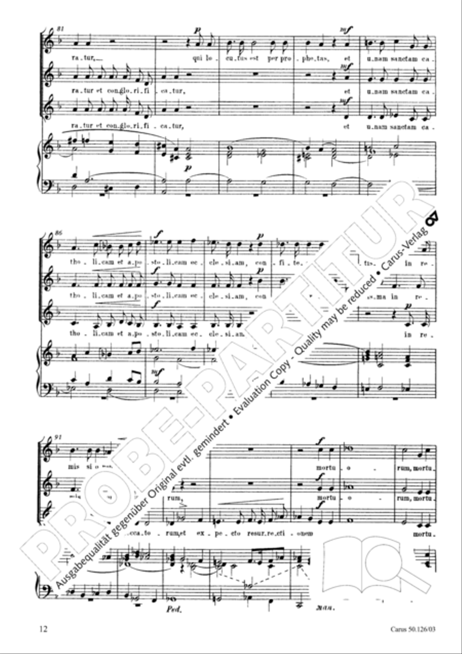 Mass in A major SSA scores gallery preview page 13