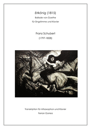 Book cover for Erlkönig - F. Schubert [Alto Saxophone Transcription]