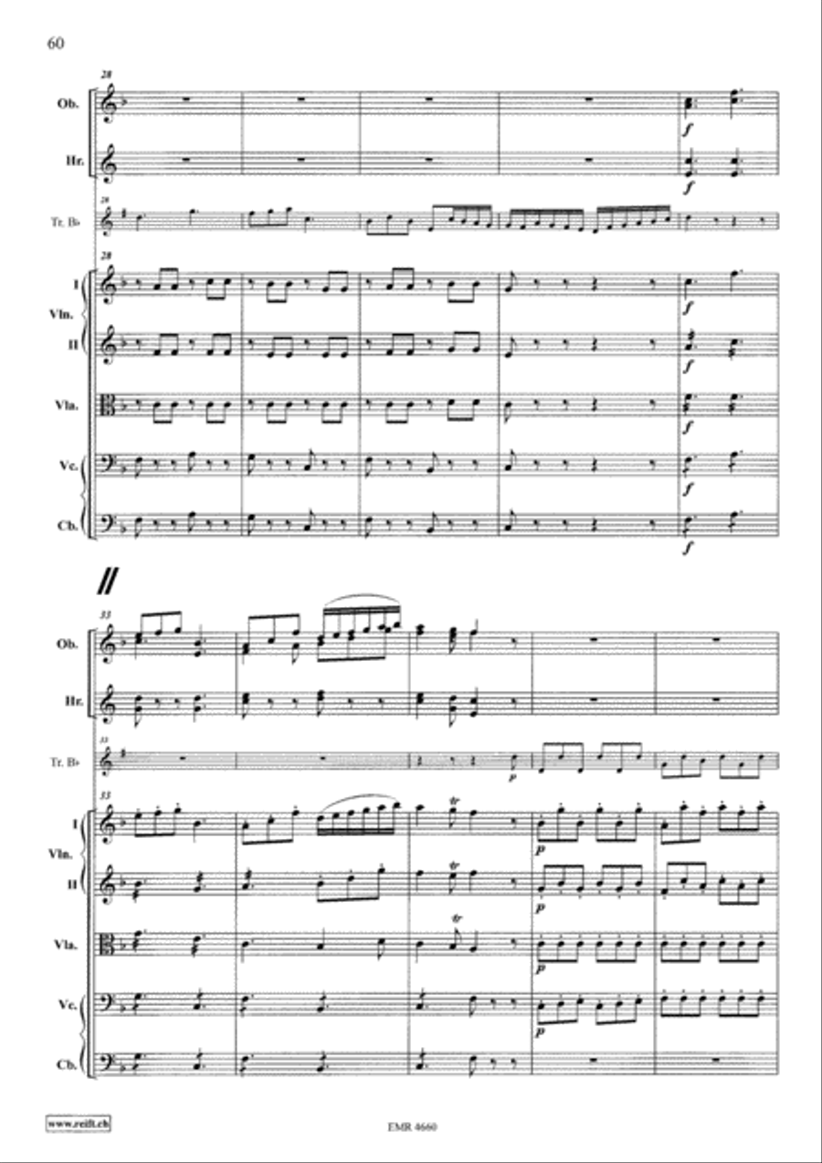 Grand Concerto in F Major Orchestra scores gallery preview page 17