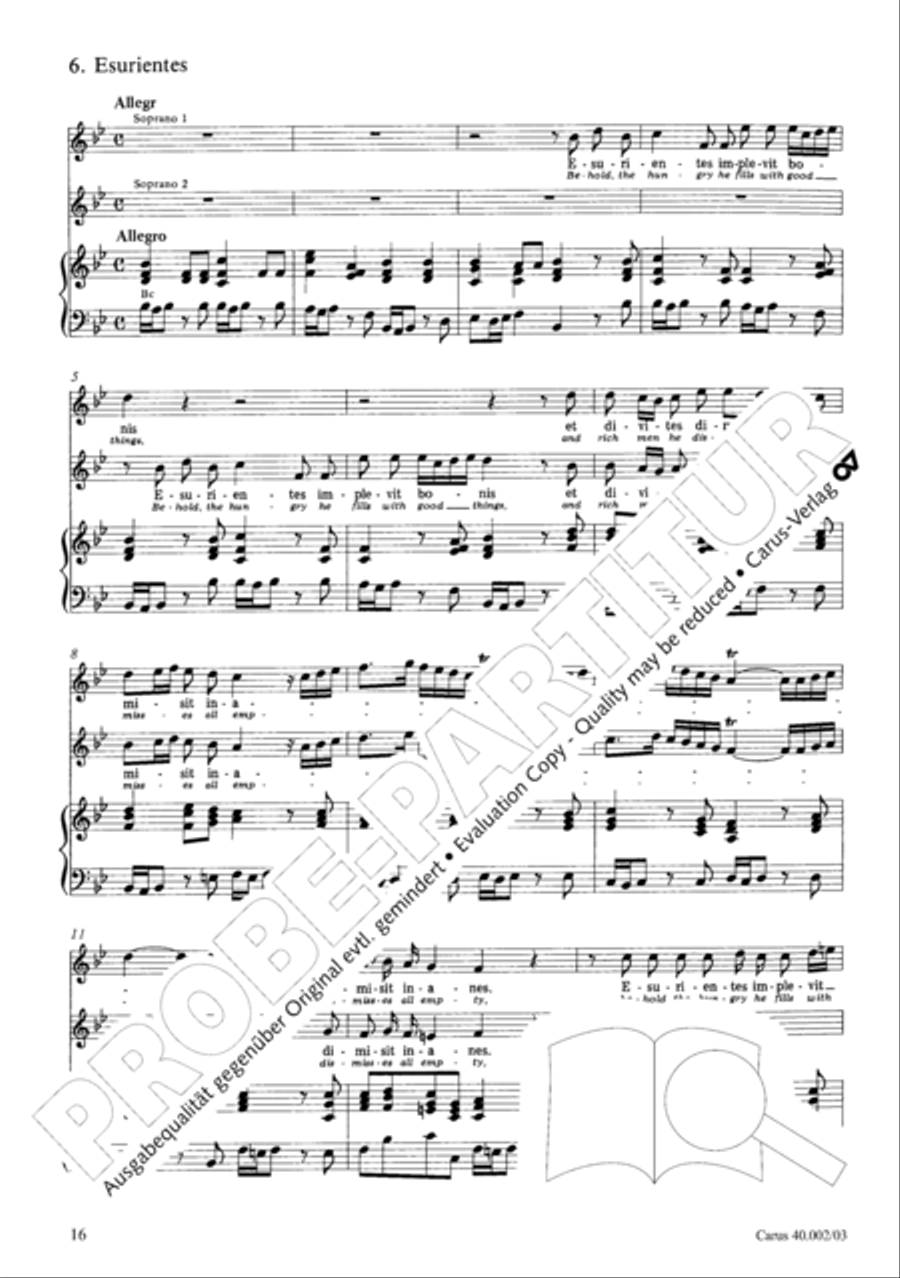 Magnificat Magnificat SA scores gallery preview page 17