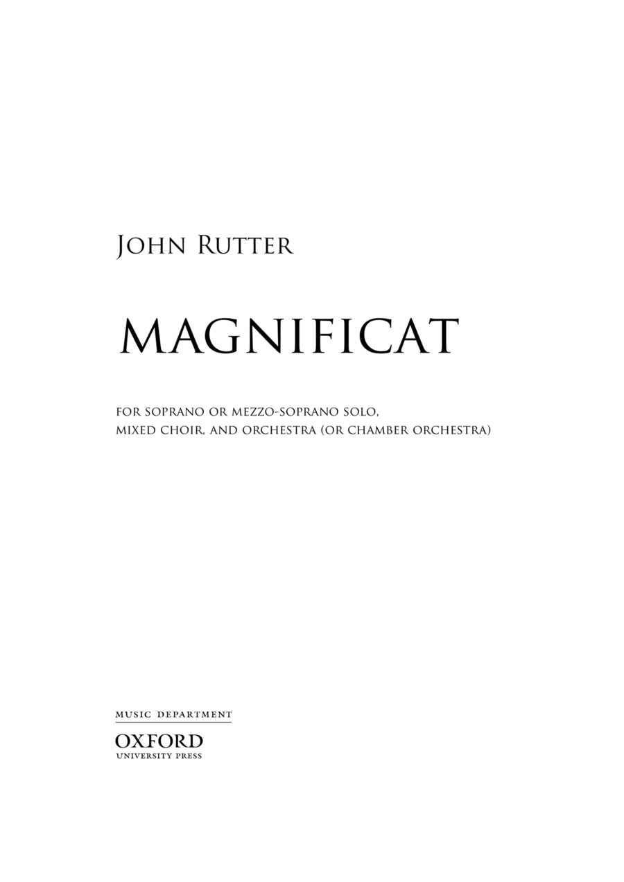 Book cover for Magnificat