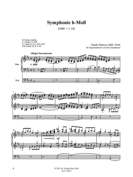 Symphonie h-Moll L 10 (für Orgel)