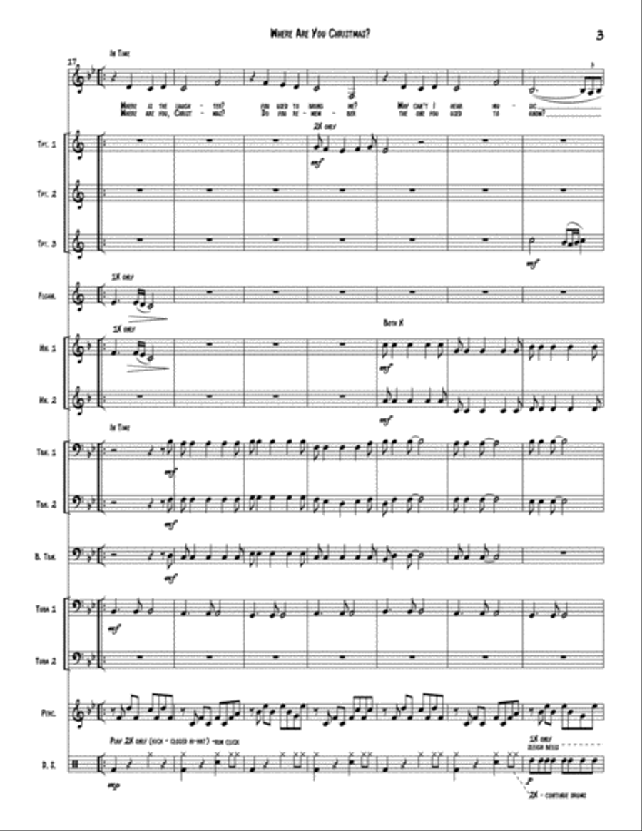 Where Are You Christmas? High Voice scores gallery preview page 3
