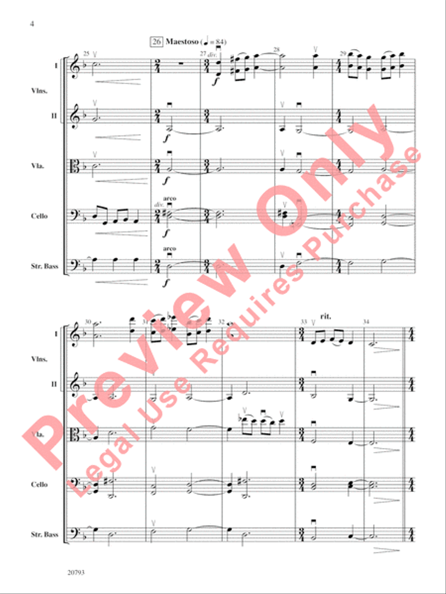 The Idylls of Pegasus String Orchestra scores gallery preview page 5