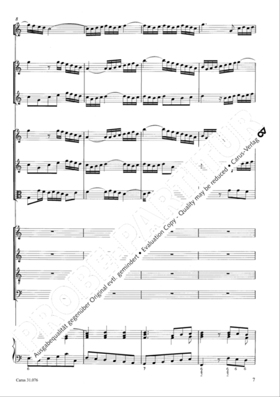 The heavens are telling the Father's glory (Die Himmel erzahlen die Ehre Gottes) 4-Part scores gallery preview page 8