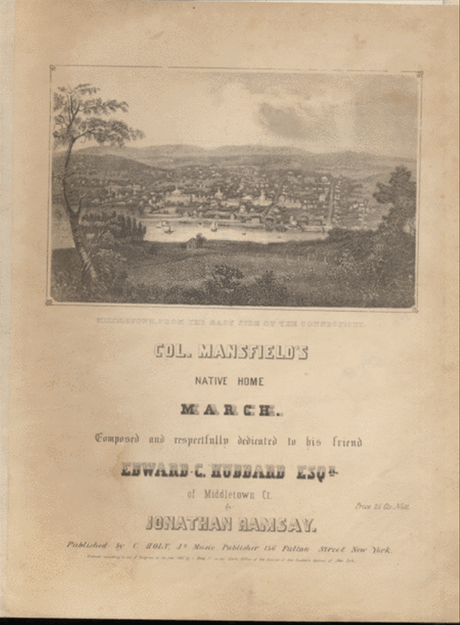 Col. Mansfield's Native Home Marc Piano Solo scores gallery preview page 1