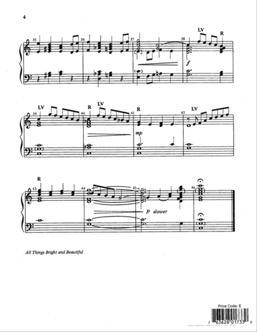 All Things Bright and Beautiful 3-Octaves scores gallery preview page 4
