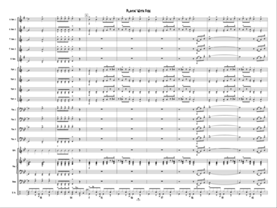 Playin' With Fire Jazz Ensemble scores gallery preview page 6