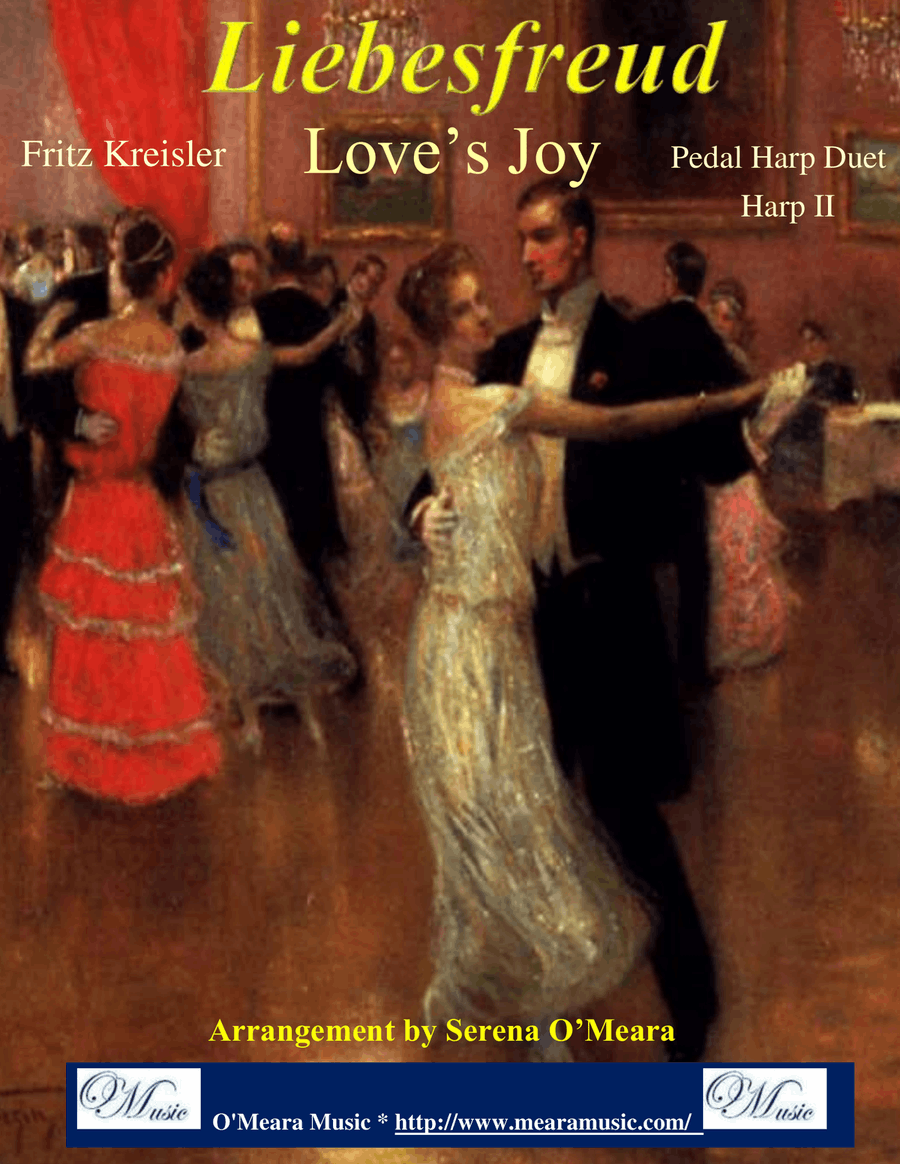Liebesfreud (Love’s Joy), Pedal Harp II Pedal Harp scores gallery preview page 1