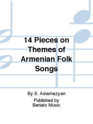 Book cover for 14 Pieces on Themes of Armenian Folk Songs