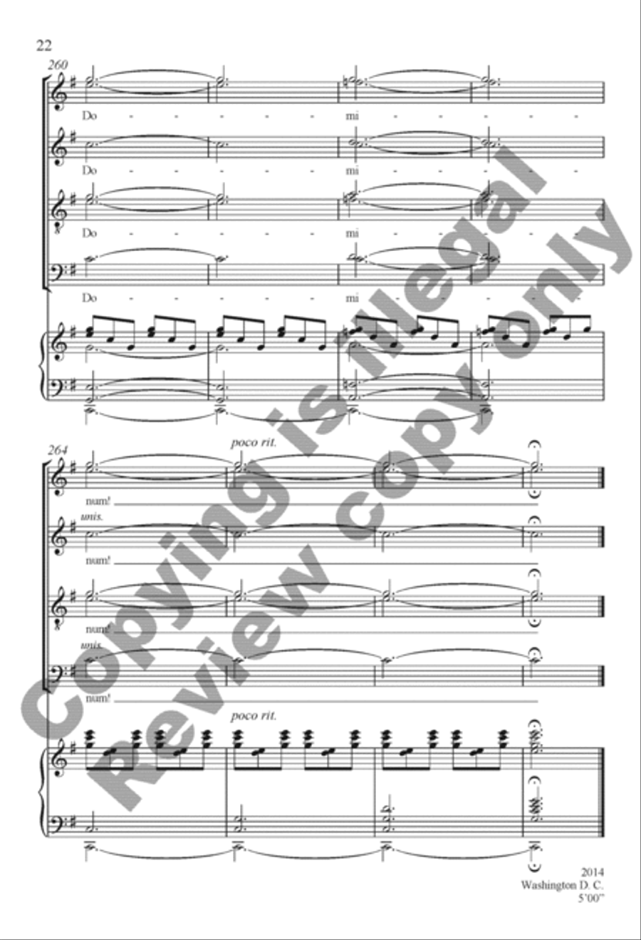 The Snow Lay On the Ground (Keyboard/Choral Score)