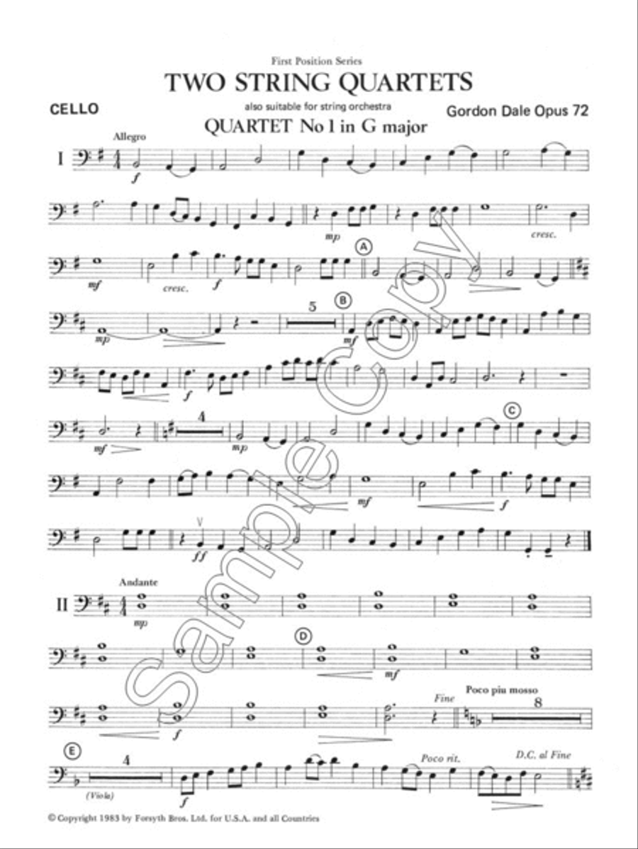 String Quartet No.1 String Quartet scores gallery preview page 6