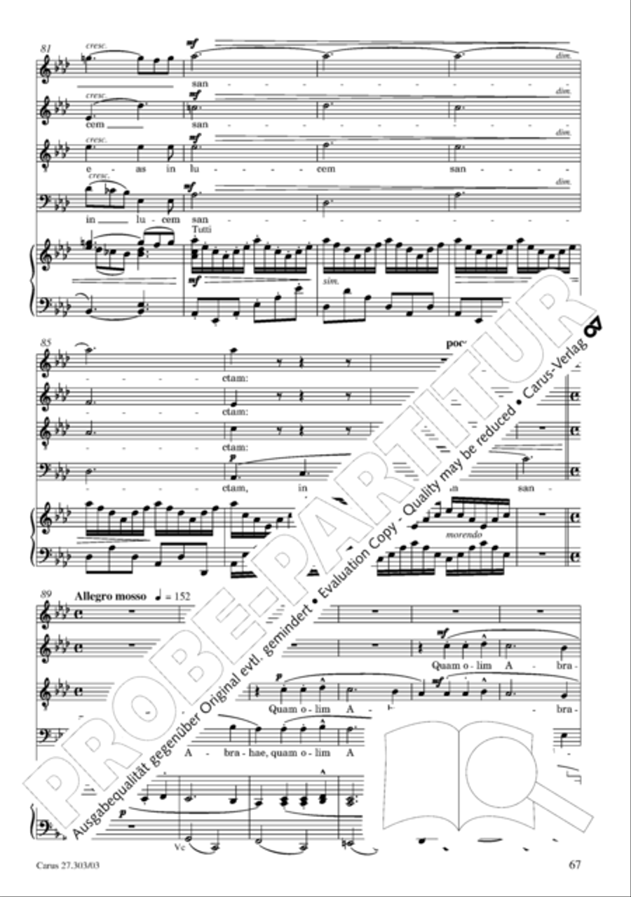 Messa da Requiem 4-Part scores gallery preview page 68