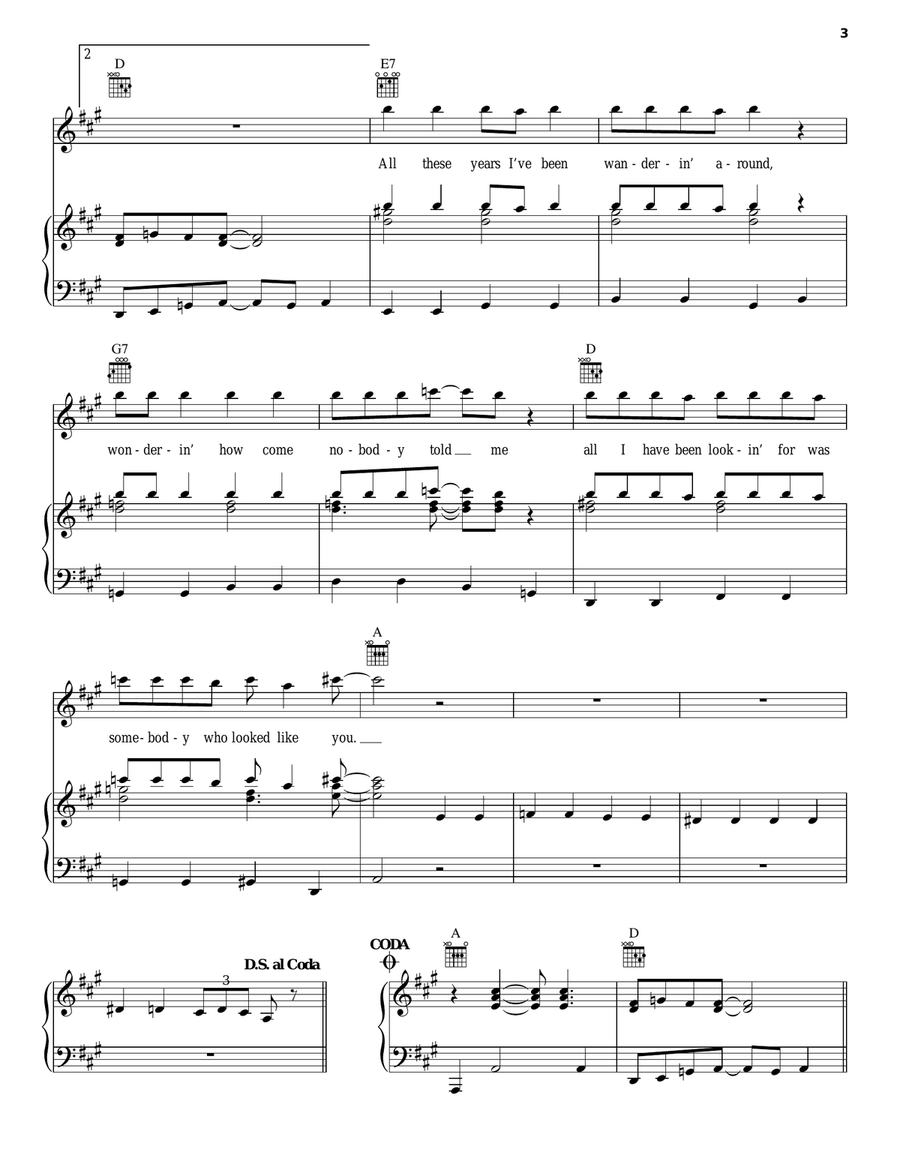I've Got A Feeling Piano, Vocal, Guitar scores gallery preview page 3