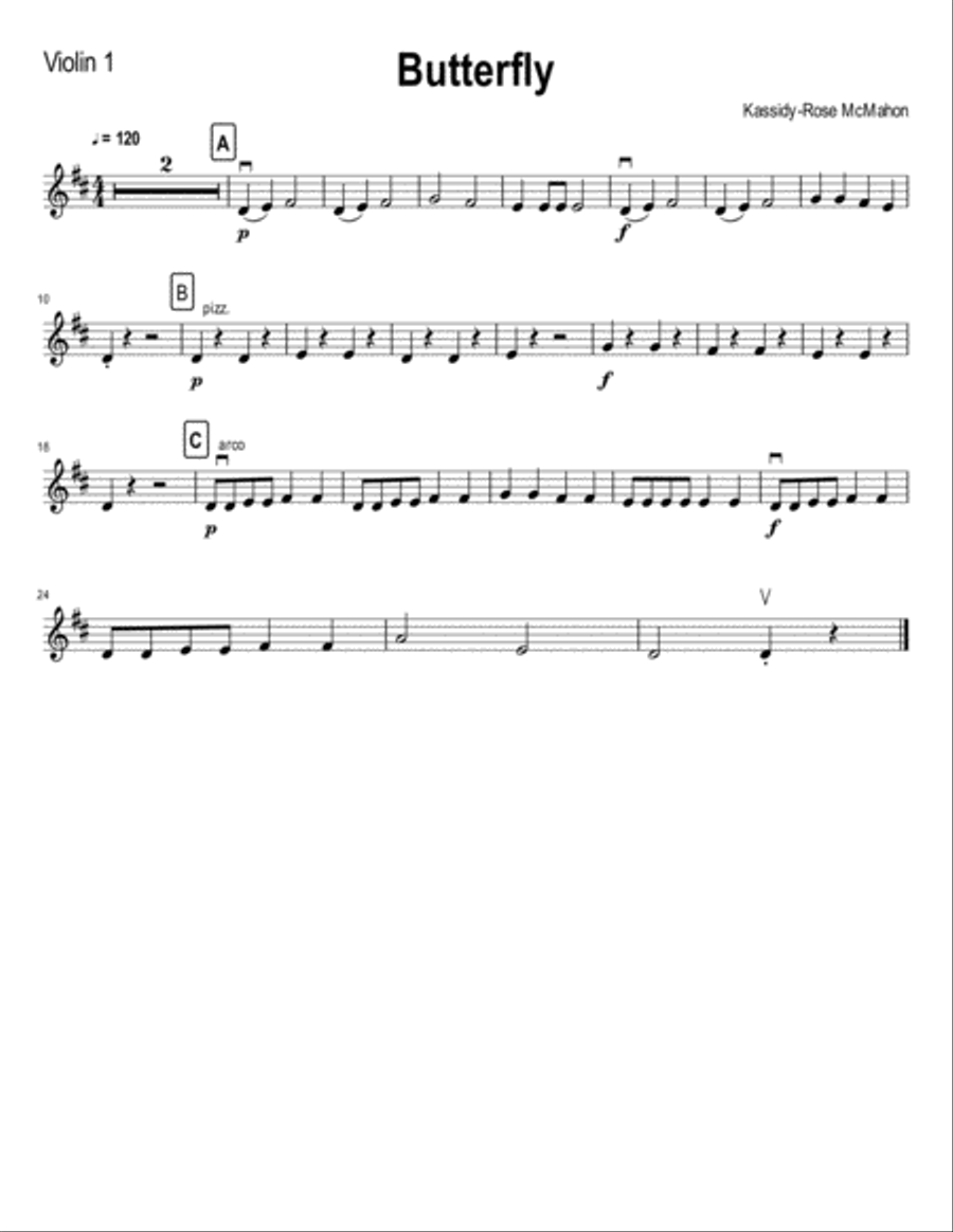 Butterfly String Orchestra scores gallery preview page 6