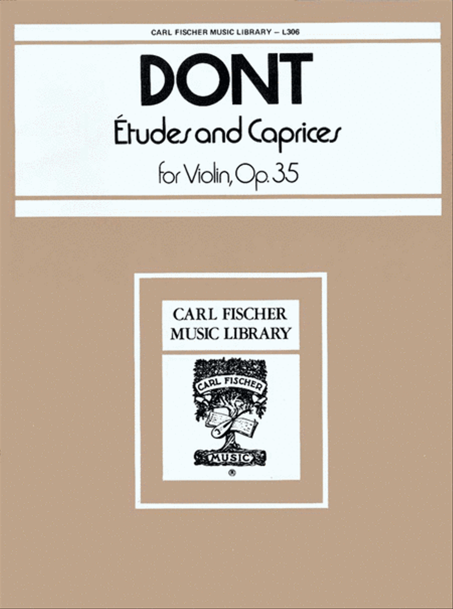 Etudes And Caprices by Jakob Dont Violin - Sheet Music