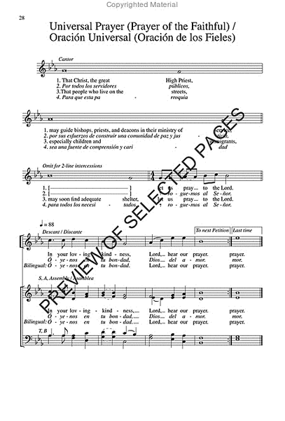 Misa Una Santa Fe / One Holy Faith Mass - Choral Edition