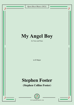 Book cover for S. Foster-My Angel Boy,in D Major