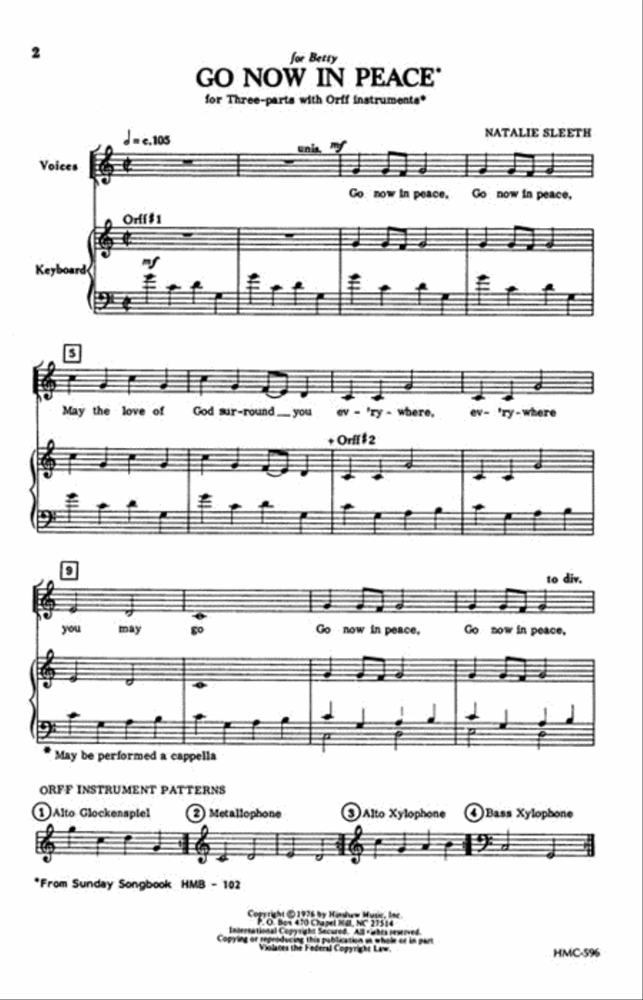 <br>Sheet music extract