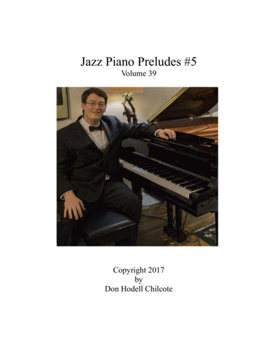 Jazz Piano Preludes Volume 39 image number null