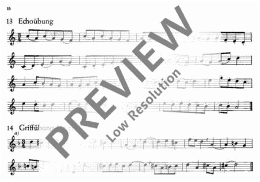Die kleine Übung Soprano Recorder scores gallery preview page 17