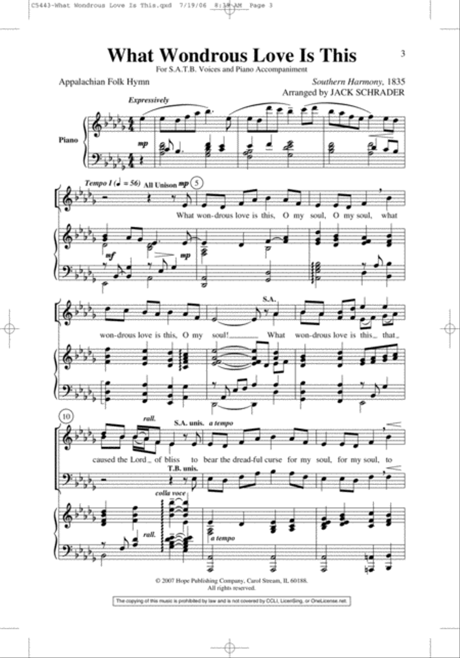What Wondrous Love Is This 4-Part scores gallery preview page 2