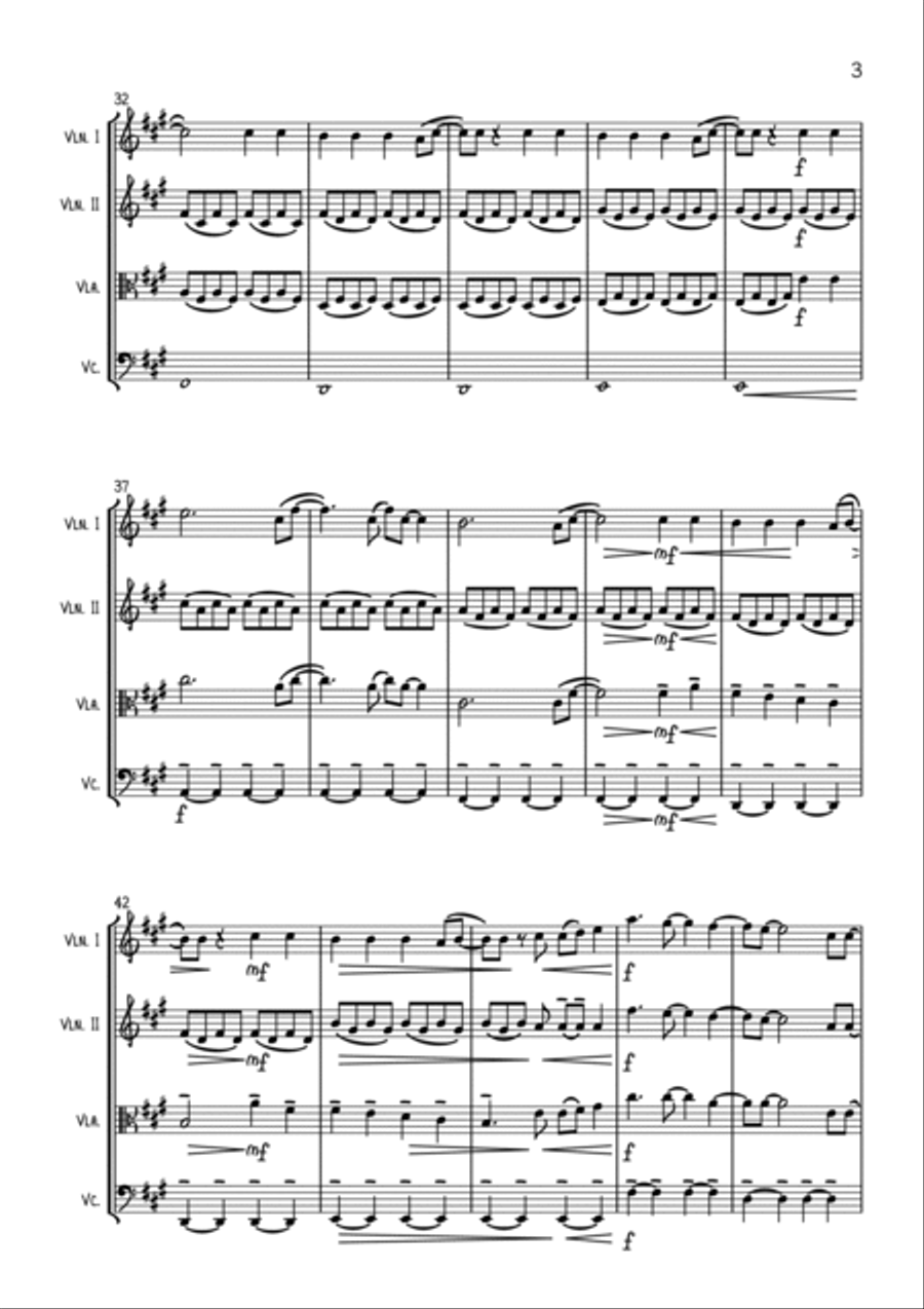 All Of Me String Quartet scores gallery preview page 3