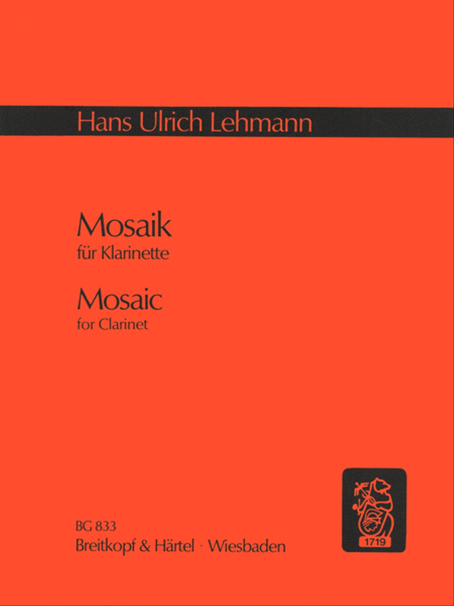 Mosaik Mosaik Clarinet Solo scores gallery preview page 1