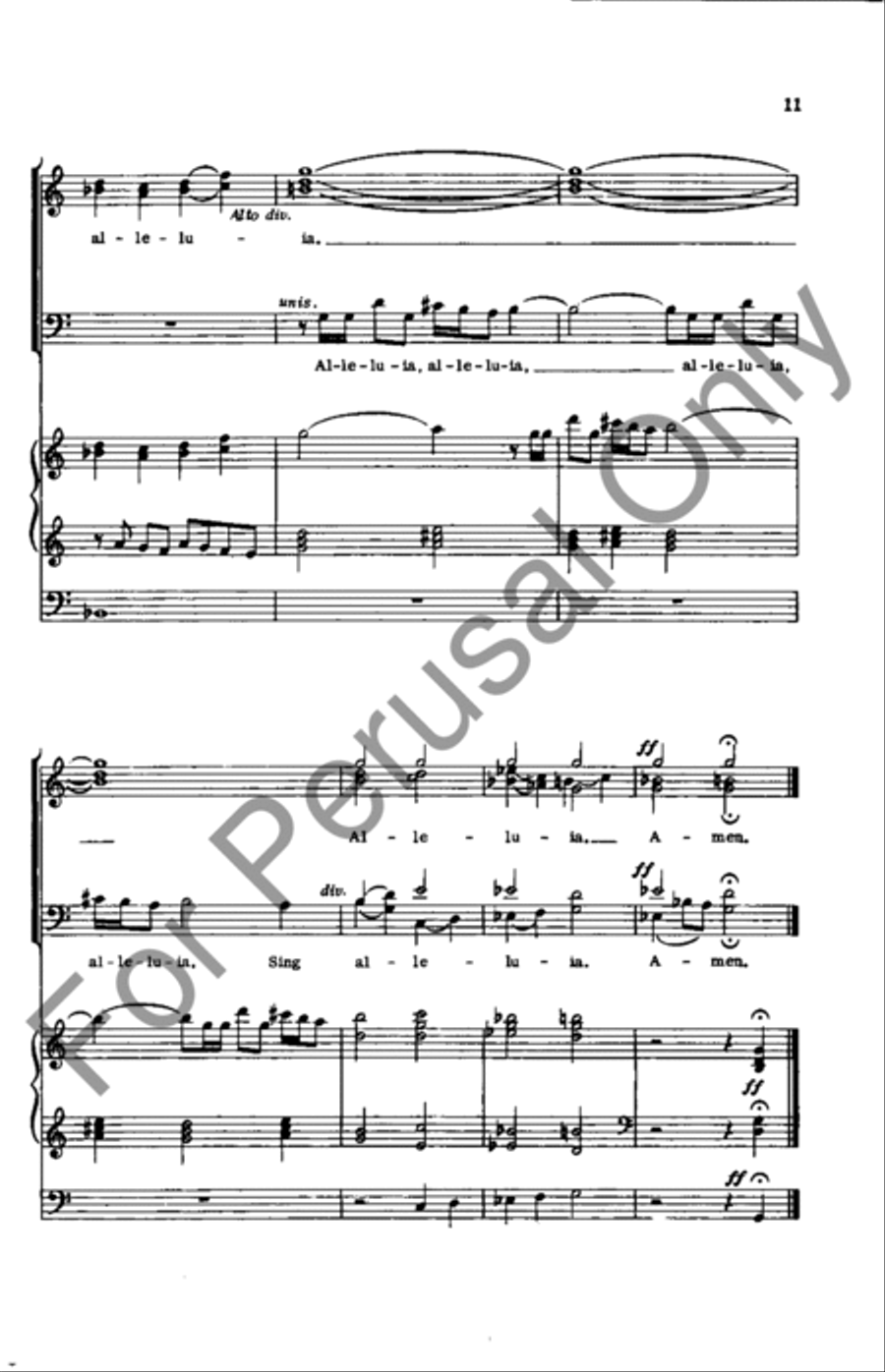 Alleluia, Christ Is Risen 4-Part scores gallery preview page 11