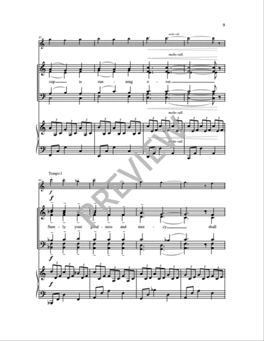 The Lord is My Shepherd 4-Part scores gallery preview page 12