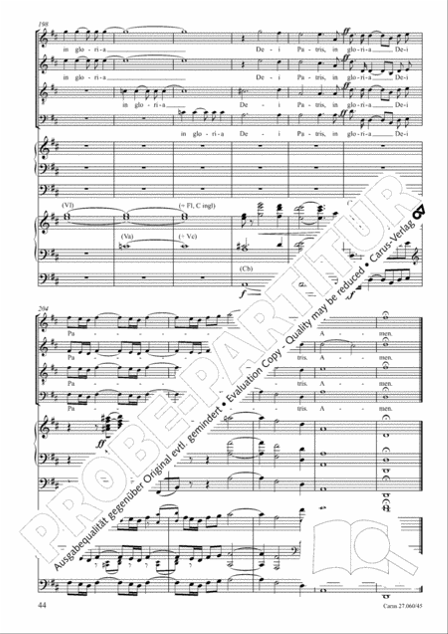 Messe a quatre voix 4-Part scores gallery preview page 45