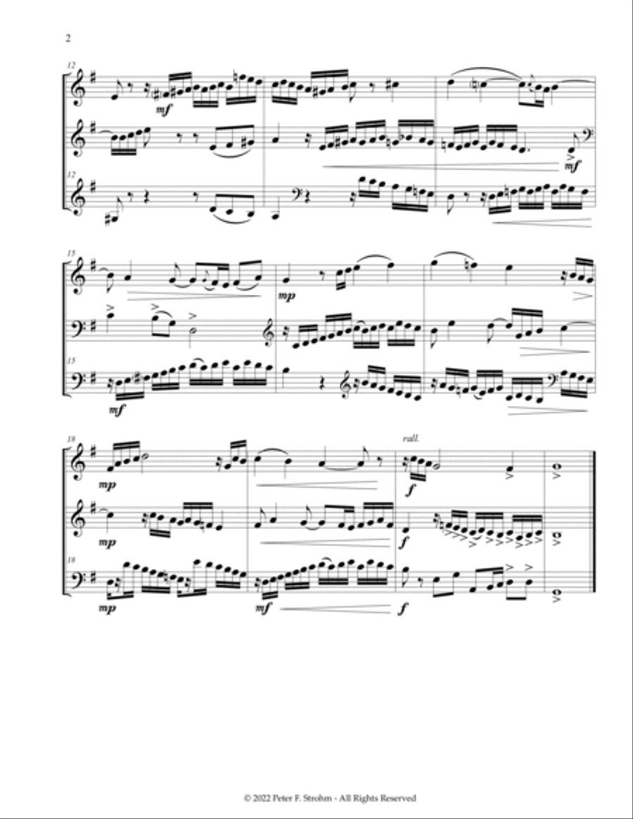 Bach for Horn Trio, Vol. II Brass Trio scores gallery preview page 6