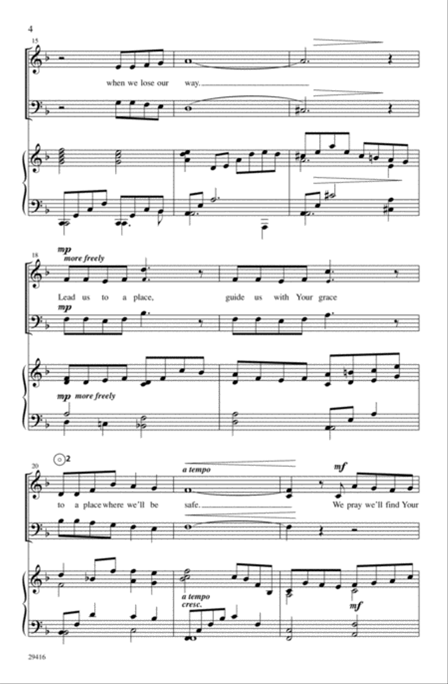 The Prayer 2-Part scores gallery preview page 3
