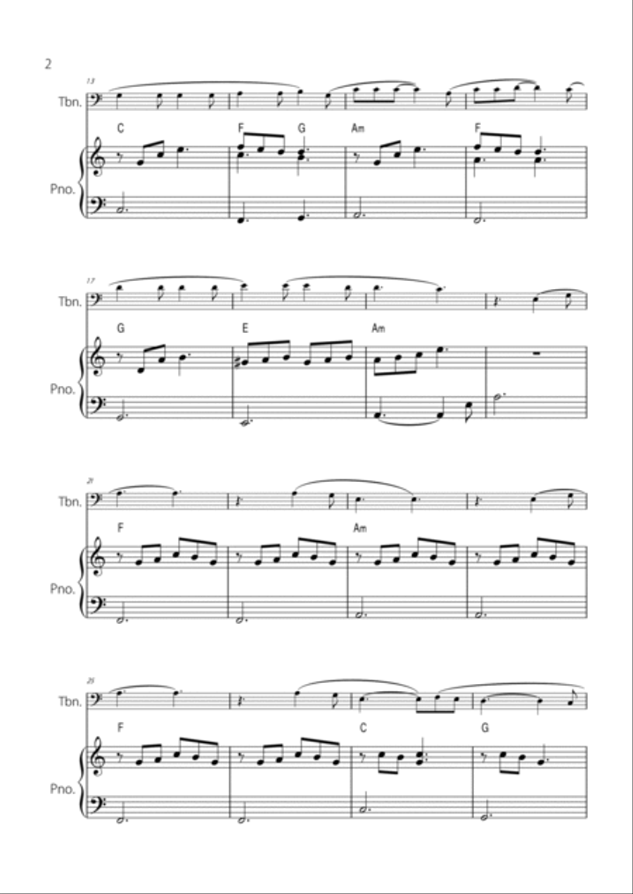 Hallelujah Easy Piano scores gallery preview page 2