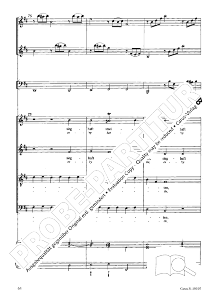 O my Lord, I long for thee (Nach dir, Herr, verlanget mich) 4-Part scores gallery preview page 65
