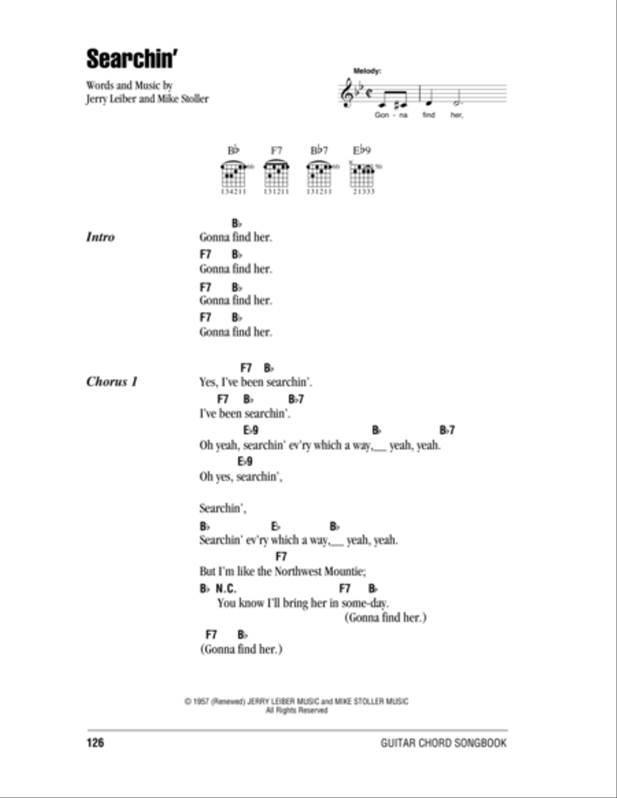 Searchin' Acoustic Guitar scores gallery preview page 1