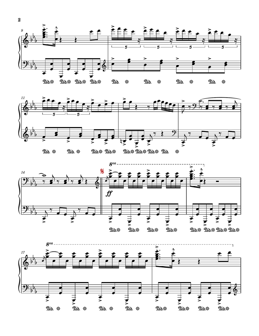 El Cumbanchero Piano Solo scores gallery preview page 2