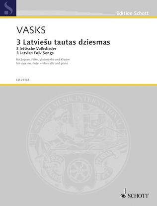 Book cover for 3 Latviešu tautas dziesmas